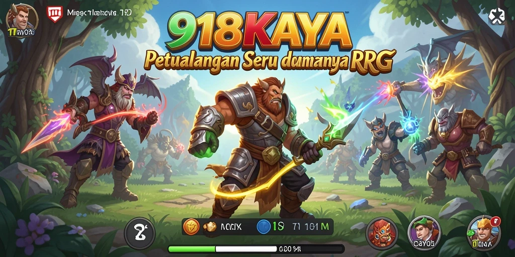 Tampilan gameplay 918KAYA dengan aksi petualangan RPG yang seru.