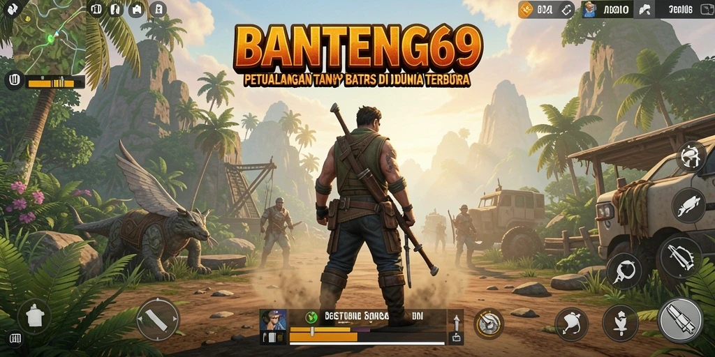 Tampilan gameplay BANTENG69 yang menakjubkan di dunia terbuka.
