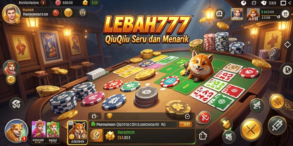 Tampilan gameplay QiuQiu yang seru dan menarik dalam LEBAH777.