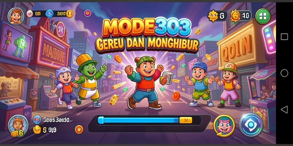 Tampilan gameplay seru di MODE303 dengan grafik yang menarik.