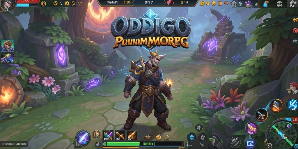 Gameplay ODDIGO menampilkan pertarungan seru di dunia fantasi.