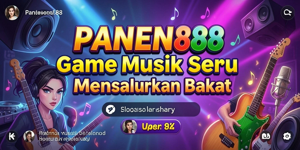 Tangkapan layar utama PANEN88 menampilkan gameplay musik yang seru.