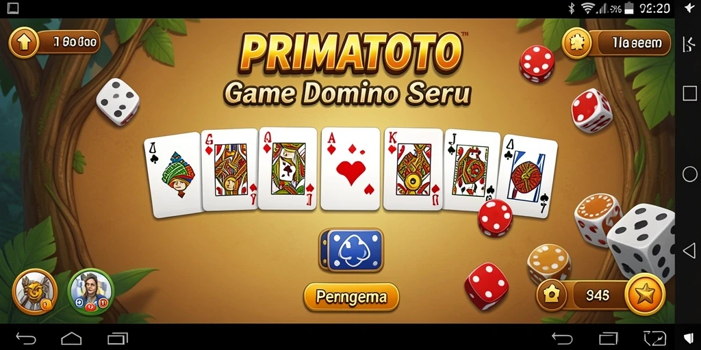 Tampilan gameplay Domino yang mengasyikkan di PRIMATOTO.