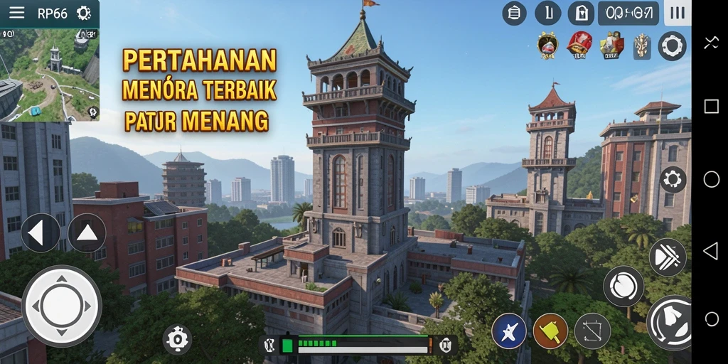 Tampilan gameplay <strong>RP66</strong> yang menegangkan saat pertahanan dibangun.