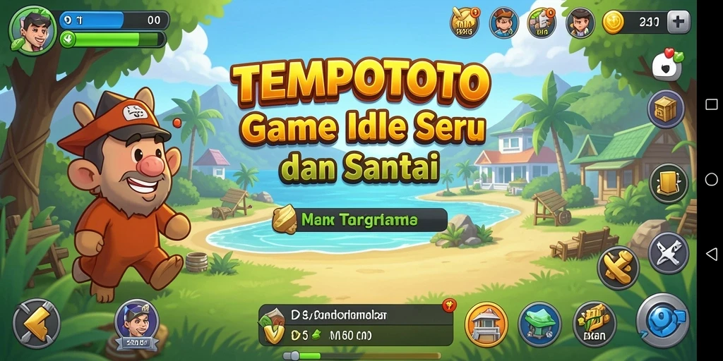 Tampilan gameplay TEMPOTOTO yang menarik dan interaktif.